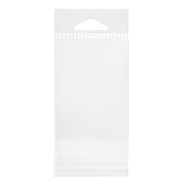 Sacchetti con foro di sospensione 6.4x8.9cm richiudibili e trasparenti (100 pezzi) [HB2]