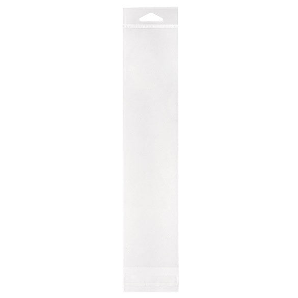 Sacchetti con foro di sospensione 7x30.6cm richiudibili e trasparenti (100 pezzi) [HB2H12]