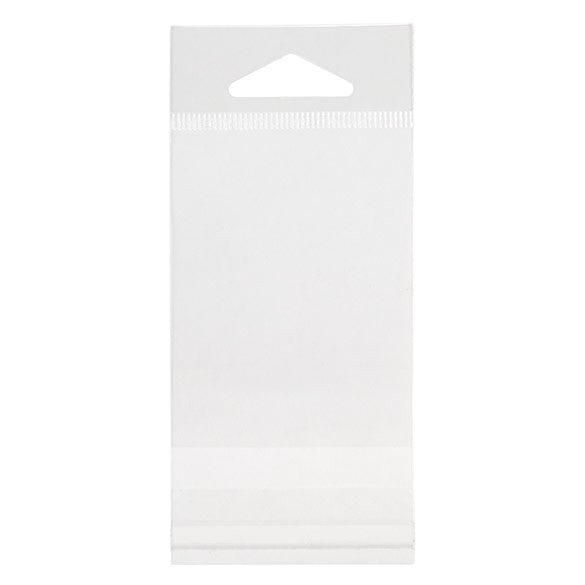 Sacchetti con foro di sospensione 5.7x7.6cm richiudibili e trasparenti (100 pezzi) [HB2X3S]