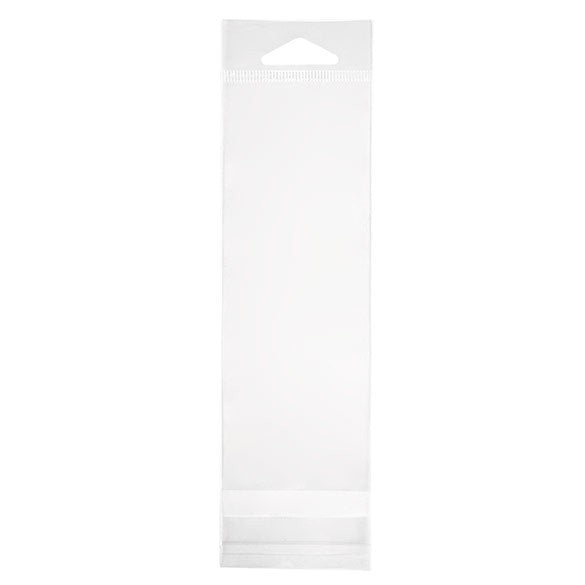 Sacchetti con foro di sospensione 5.7x15.6cm richiudibili e trasparenti (100 pezzi) [HB2X6S]
