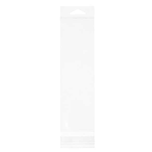 Sacchetti con foro di sospensione 6.4x20.9cm richiudibili e trasparenti (100 pezzi) [HB2X8]