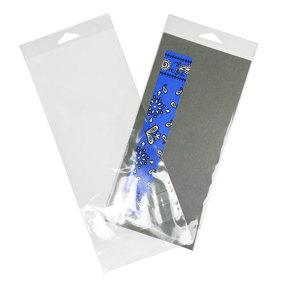 Sacchetti con foro di sospensione 12.2x25.4cm con chiusura di protezione (100 pezzi) [HB49XPC]