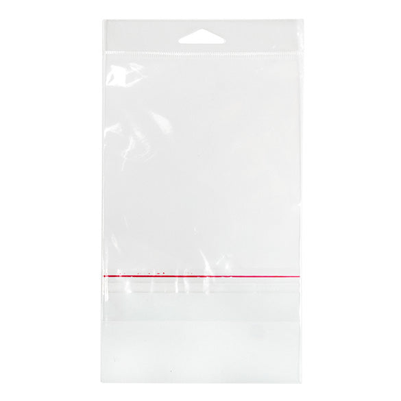 Sacchetti con foro di sospensione 12,5x16,7cm con chiusura di protezione (100 pezzi) [HB65PC]