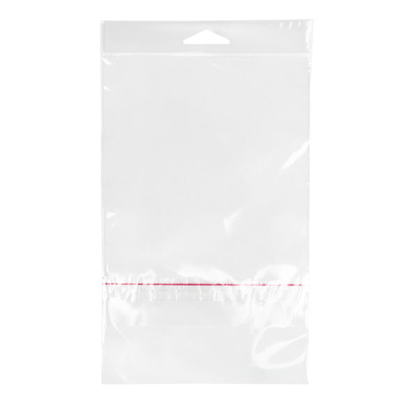 Sacchetti con foro di sospensione 13.5x17.1cm con chiusura di protezione (100 pezzi) [HB6B1PC]
