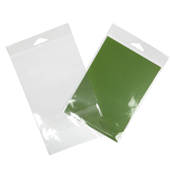 Sacchetti con foro di sospensione 13x17.1cm con chiusura di protezione (100 pezzi) [HB6B2PC]