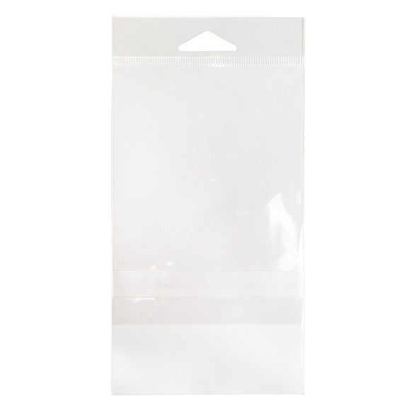 Sacchetti con foro di sospensione 9.7x13.2cm con chiusura di protezione (100 pezzi) [HB3X5PC]