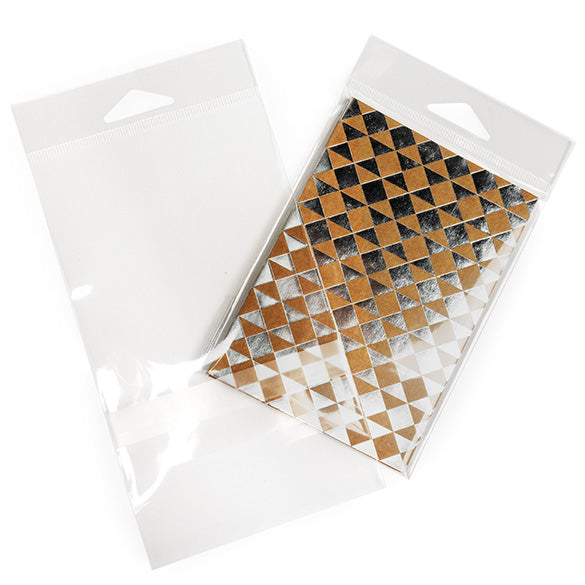 Sacchetti con foro di sospensione 9.7x13.2cm con chiusura di protezione (100 pezzi) [HB3X5PC]