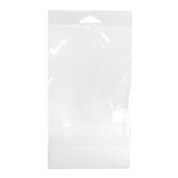 Sacchetti con foro di sospensione 10.8x15.6cm con chiusura di protezione (100 pezzi) [HB4X6PC]
