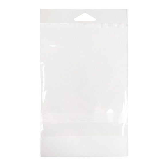 Sacchetti con foro di sospensione 11.7x14.6cm con chiusura di protezione (100 pezzi) [HB54PC]