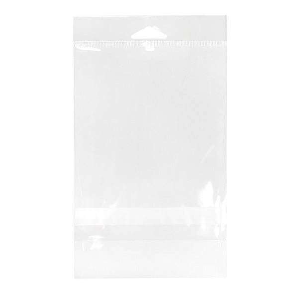 Sacchetti con foro di sospensione 12.4x15.2cm con chiusura di protezione (100 pezzi) [HB5B1PC]