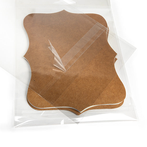 Sacchetti con foro di sospensione 12.4x15.2cm con chiusura di protezione (100 pezzi) [HB5B1PC]