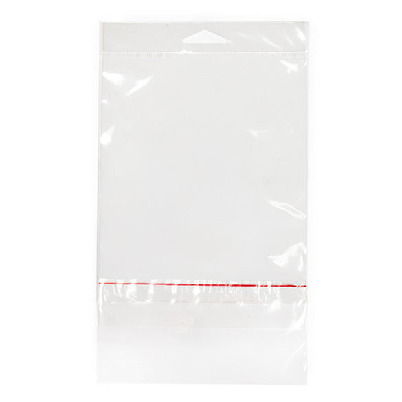 Sacchetti con foro di sospensione 13.8x17.8cm con chiusura di protezione (100 pezzi) [HB6B3PC]