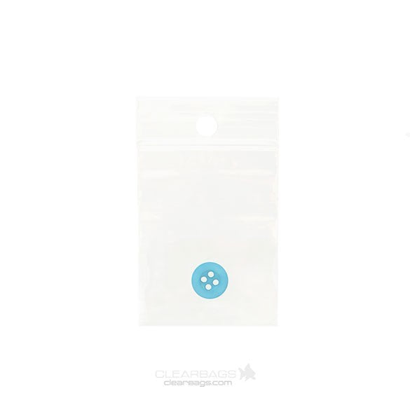 Sacchetto trasparente con chiusura a pressione e foro 4x5cm PP 50 microns (100 pezzi) [ZR1H2]