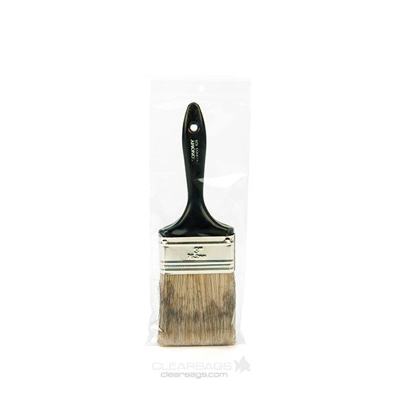 Sacchetto trasparente con chiusura a pressione e foro 10x25.5cm PP 50 microns (100 pezzi) [ZR410]