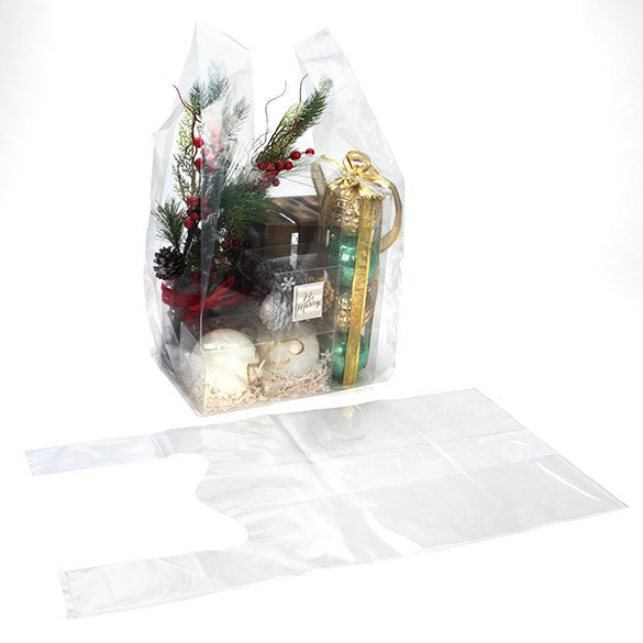 Buste shopper trasparenti 32.1x25.4x68.6cm (100 pezzi) [CHB6]