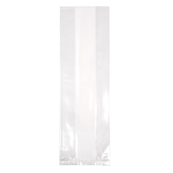 Sacchetto trasparente 10.2x5.4x30.5cm con soffietto (100 pezzi) [GB15]