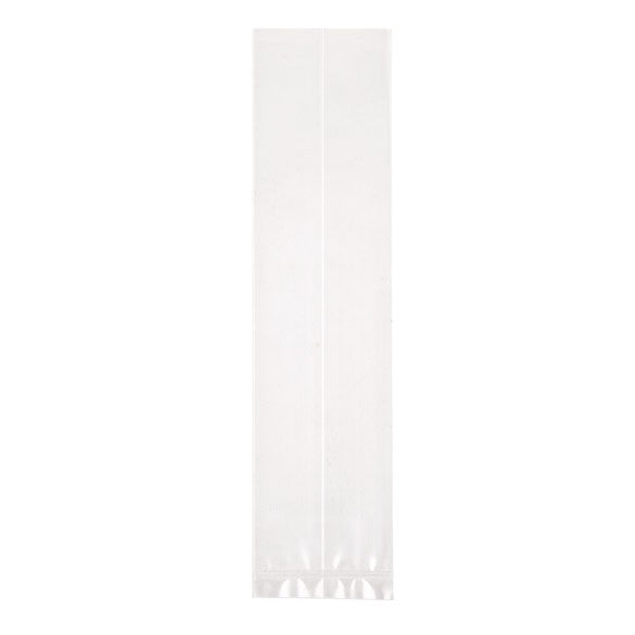 Sacchetto trasparente 5.1x5.1x21cm con soffietto (100 pezzi) [GB21]