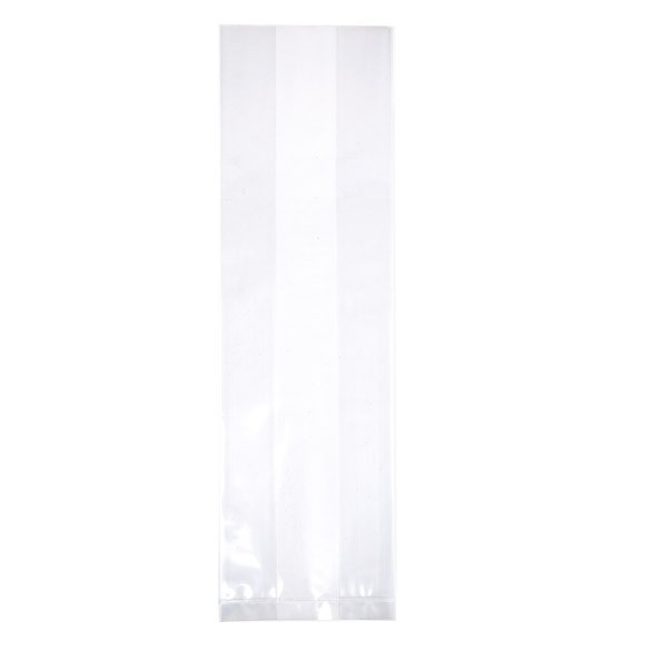 Sacchetto trasparente 8.9x5.7x30.5cm con soffietto (100 pezzi) [GB26]