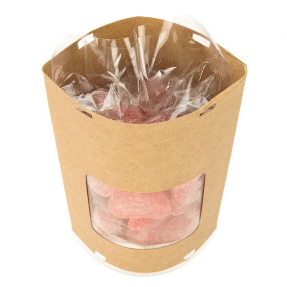 Kraft con finestra Pop-up Tube Kit "a forma di occhio" 7.8 x 5.2 x 15.4cm (25 pezzi) [KTEWS26]