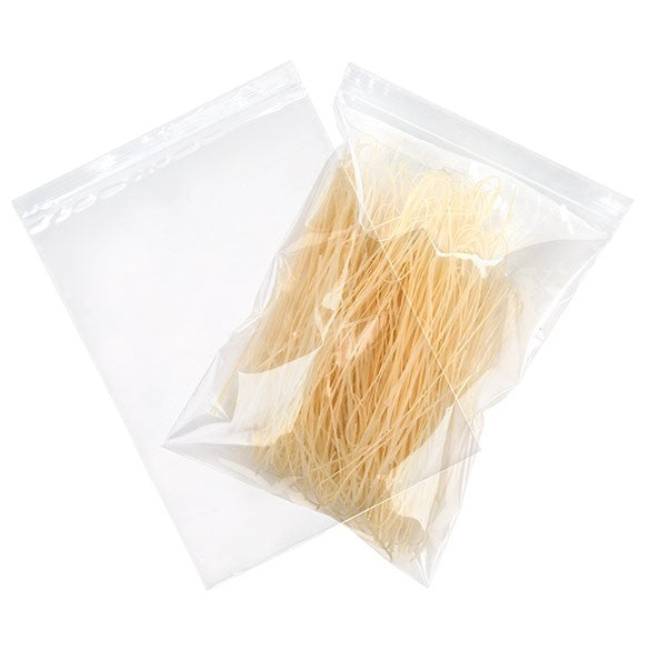 Sacchetto trasparente con chiusura a pressione e foro 23x30.5cm PP 75 microns (100 pezzi) [Z3R912]