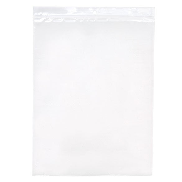 Sacchetto trasparente con chiusura a pressione e foro 23x30.5cm PP 100 microns (100 pezzi) [Z4R912]