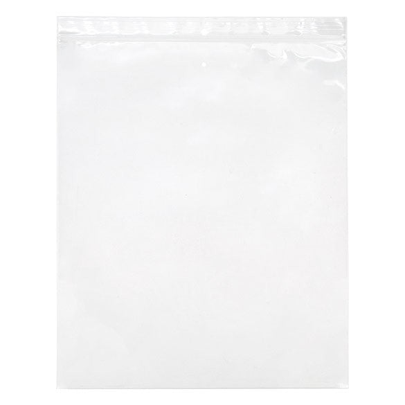 Sacchetto trasparente con chiusura a pressione, foro e foro per l'aerazione 25.5x30.5cm PP 50 microns (100 pezzi) [ZR1012V]