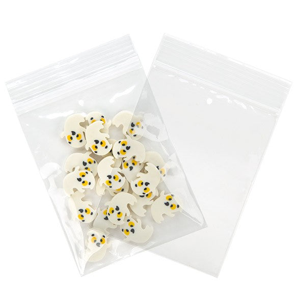 Sacchetto trasparente con chiusura a pressione, foro e foro per l'aerazione 7.5x10cm PP 50 microns (100 pezzi) [ZR34V]