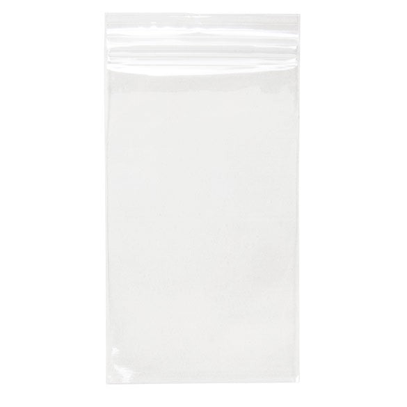 Sacchetto trasparente con chiusura a pressione e foro 7.5x12.5cm PP 50 microns (100 pezzi) [ZR35]