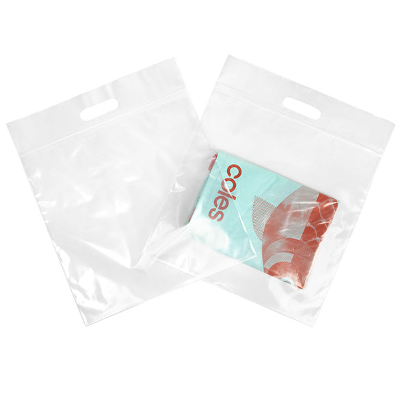 Buste shopper trasparenti 33.6x33.6 + 6.4cm 75 microns (100 pezzi) [ZH13CL5]