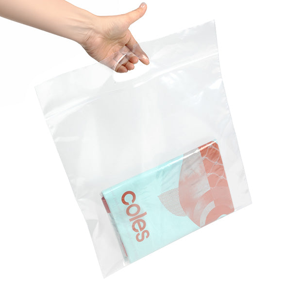 Buste shopper trasparenti 33.6x33.6 + 6.4cm 75 microns (100 pezzi) [ZH13CL5]