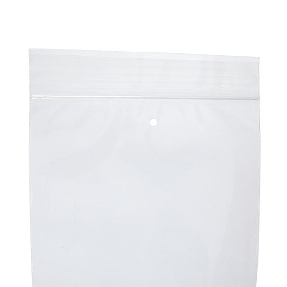 Sacchetto trasparente con chiusura a pressione e foro di ventilazione 10x20.5cm PP 50 microns (100 pezzi) [ZC48V]