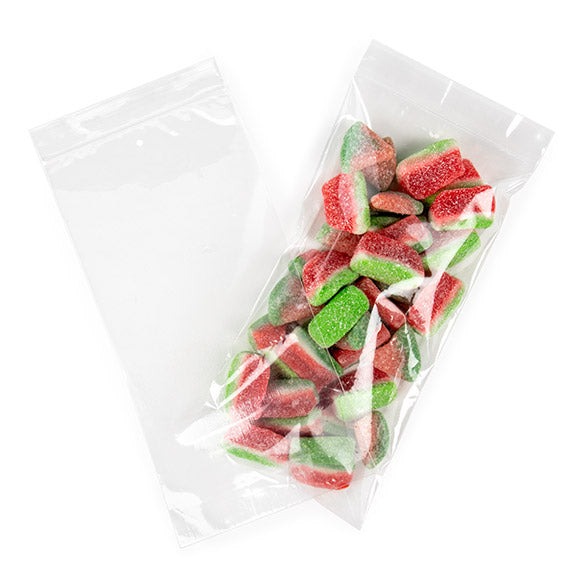 Sacchetto trasparente con chiusura a pressione e foro di ventilazione 10x20.5cm PP 50 microns (100 pezzi) [ZC48V]