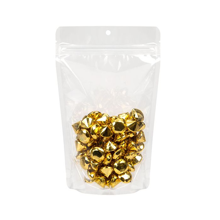 Clear Stand Up Zipper Pouch  13 x 8 x 20,5 cm with Hang Hole