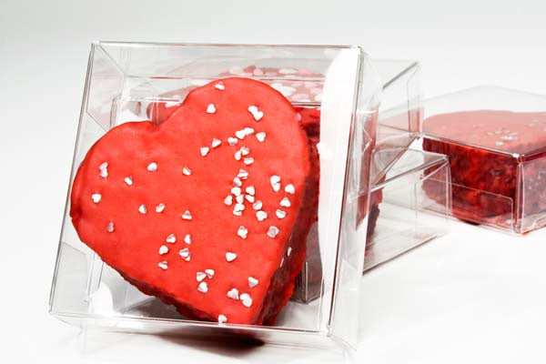 Scatole regalo 8.3x2.9x8.3cm trasparenti (25 pezzi) [FB86]