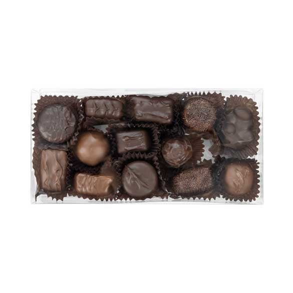 Scatola per tartufi di cioccolato con inserto 10,8 x 4,1 x 21,6cm (100 pezzi) [CNDY193]