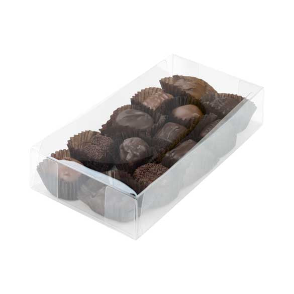 Scatola per tartufi di cioccolato con inserto 10,8 x 4,1 x 21,6cm (100 pezzi) [CNDY193]