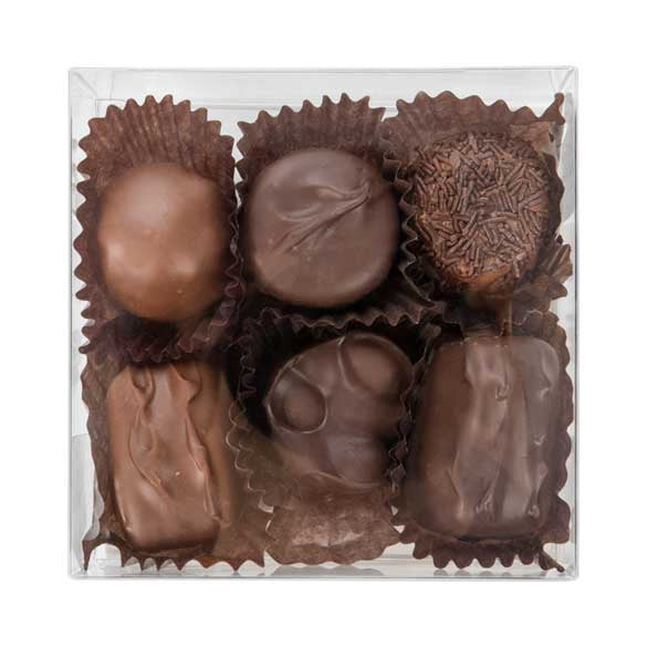 Scatola per tartufi di cioccolato con inserto 10,8 x 4,1 x 10,8cm (100 pezzi) [CNDY194]