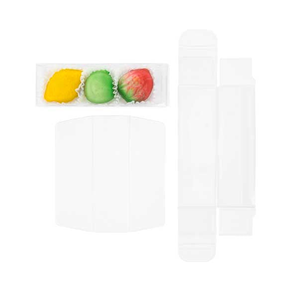 Scatola per cioccolato con inserto 3,5 x 3,5 x 10,8cm (100 pezzi) [CNDY196]