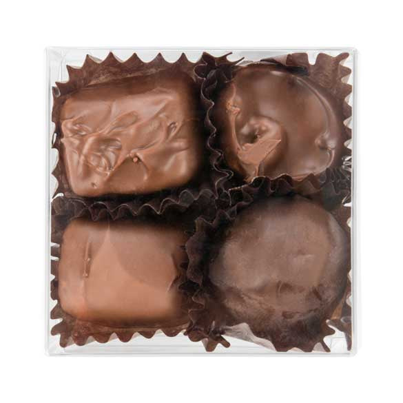 Scatola per cioccolato con inserto 7 x 3,7 x 7cm (100 pezzi) [CNDY227]