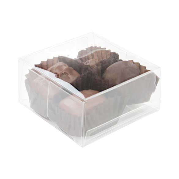 Scatola per cioccolato con inserto 7 x 3,7 x 7cm (100 pezzi) [CNDY227]