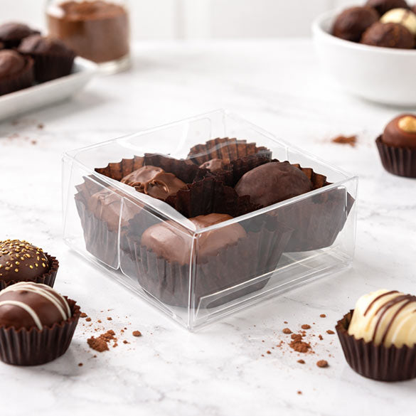 Scatola per cioccolato con inserto 7 x 3,7 x 7cm (100 pezzi) [CNDY227]