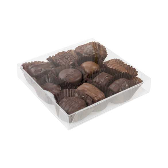 Scatola per cioccolato con inserto 14.3 x 2.5 x 14.1cm (100 pezzi) [CNDY48]