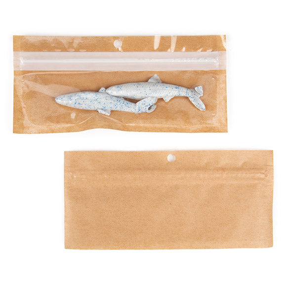 Ecologico Sacchetto trasparente con chiusura a pressiones Kraft 14x4.4 cm (100 pz) [HZBBE8KC]