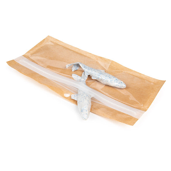 Ecologico Sacchetto trasparente con chiusura a pressiones Kraft 14x4.4 cm (100 pz) [HZBBE8KC]
