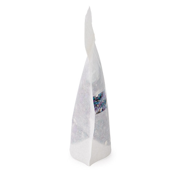 Ecologico Buste doypack carta riso bianche con Rectangle finestra con foro 10,2x6x15,2 cm (100 pz) [ZBGRC2W]