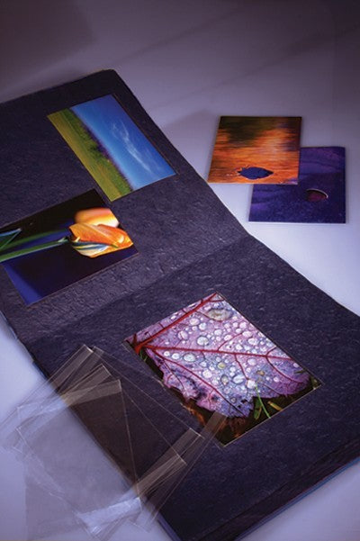 Custodia foto con chiusura adesiva 10.5x15.5cm (100 pezzi) [CPM4X6S]