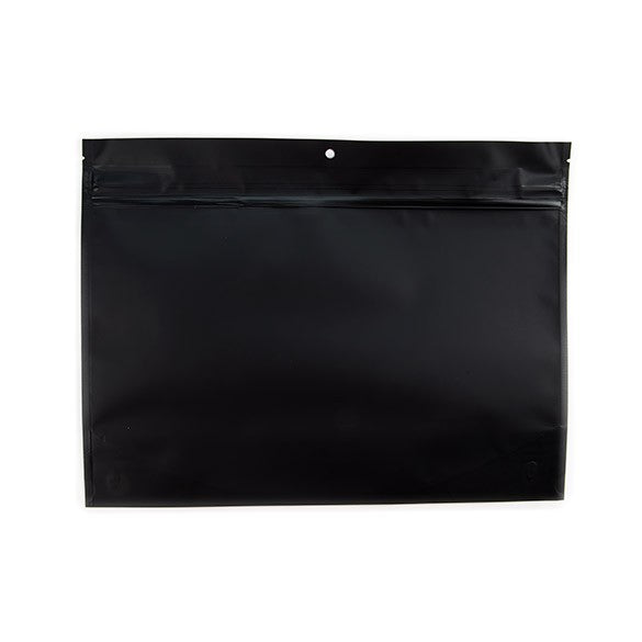 Busta doypack a prova di bambino nero opaco 30,5x10,2x22,9cm (100 pezzi) [CRP129MB]
