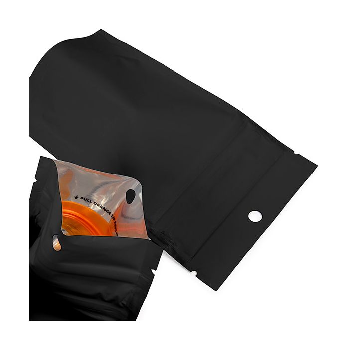 Buste doypack a prova di bambino nero 7,9x5,1x13 cm (100 pz) [CRP1MB]