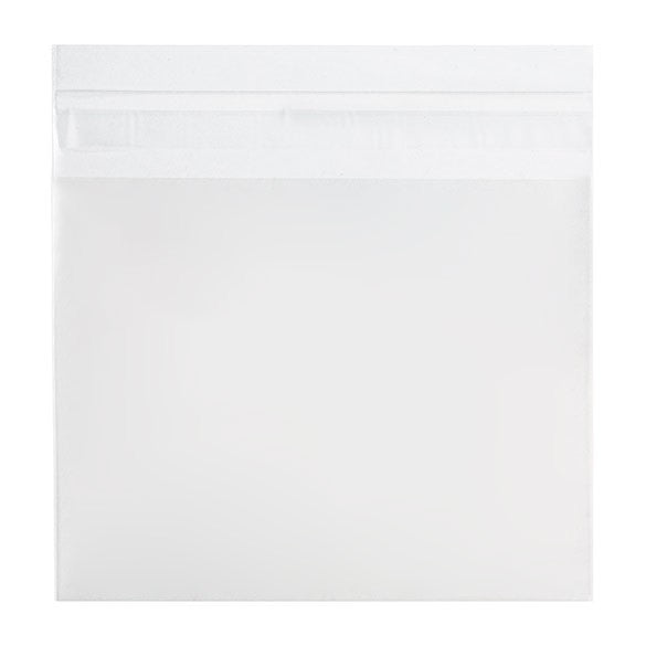 Sacchetto di plastica trasparente 13.7x10.8cm con chiusura adesiva (100 pezzi) [B4]