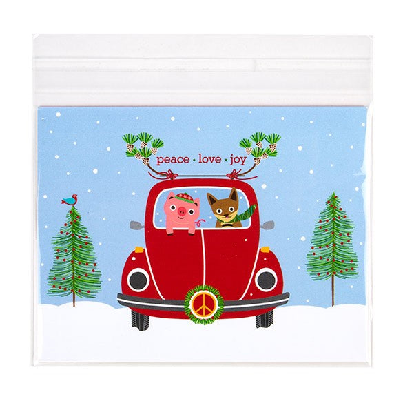 Sacchetto di plastica trasparente 14.4x10.8cm con chiusura adesiva (100 pezzi) [B45S]
